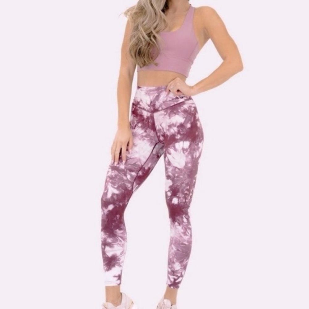 Balance Athletica The OG Pink Tie Dye Leggings XS
